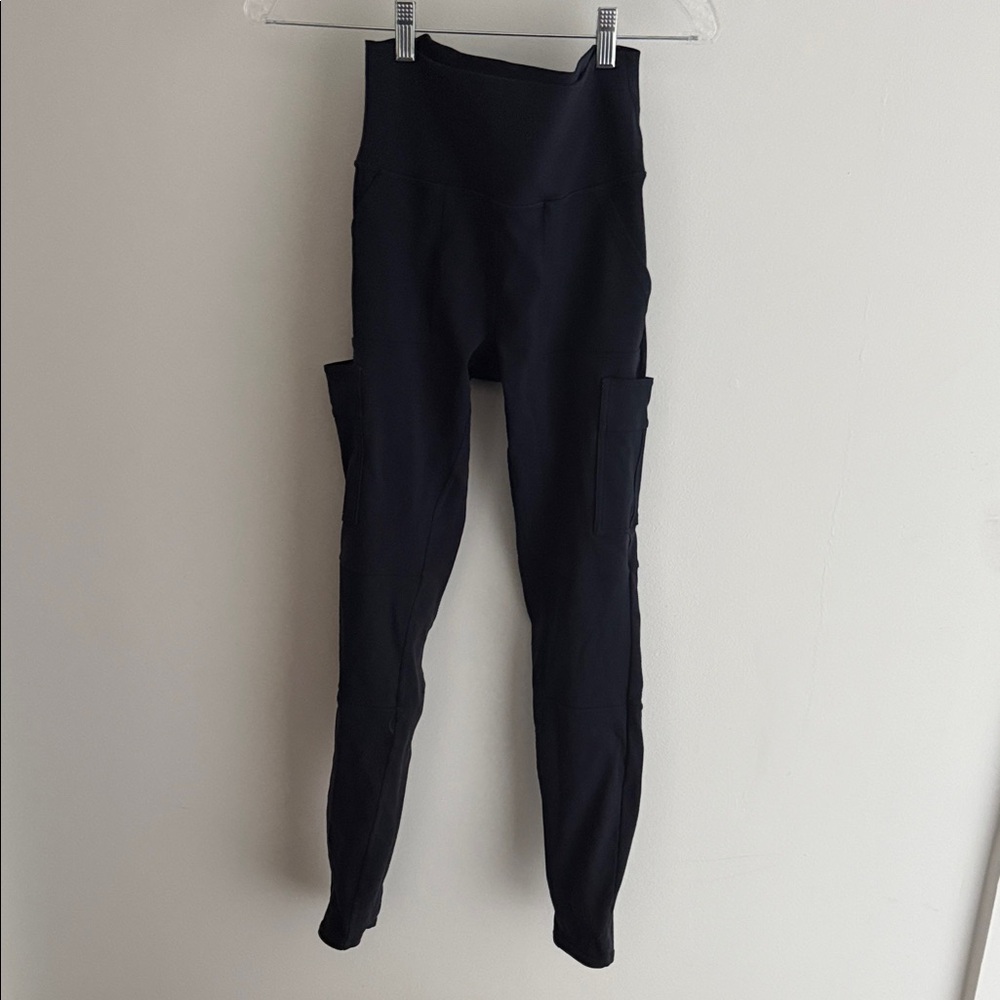 ALO navy High-Waist Pocket Leggings